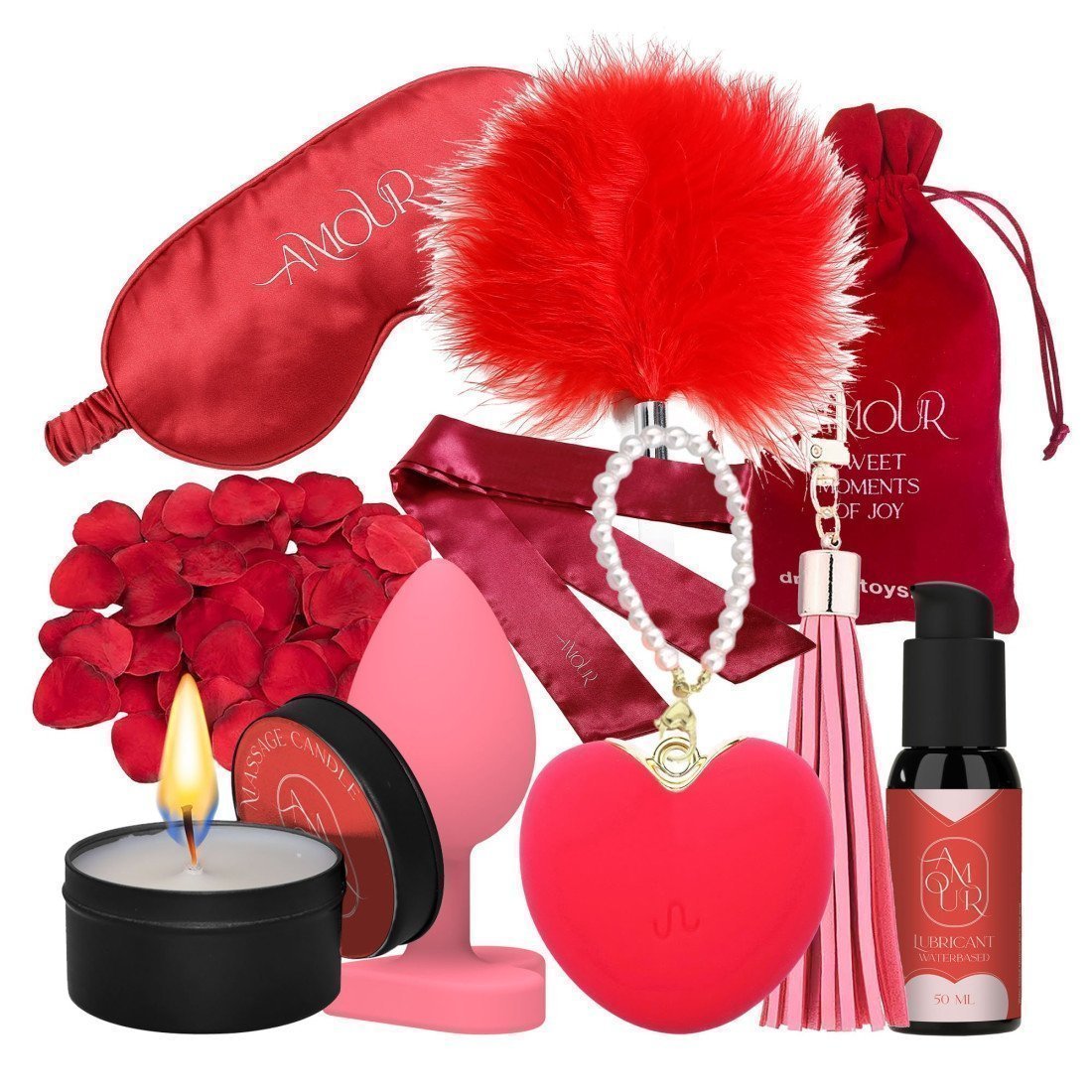 Sekso žaislų rinkinys poroms „Amour - The Hearts of Love“ - Dream Toys