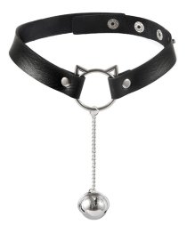 Antkaklis „Choker with Cat Ear Hoop and Bell“ - Latetobed