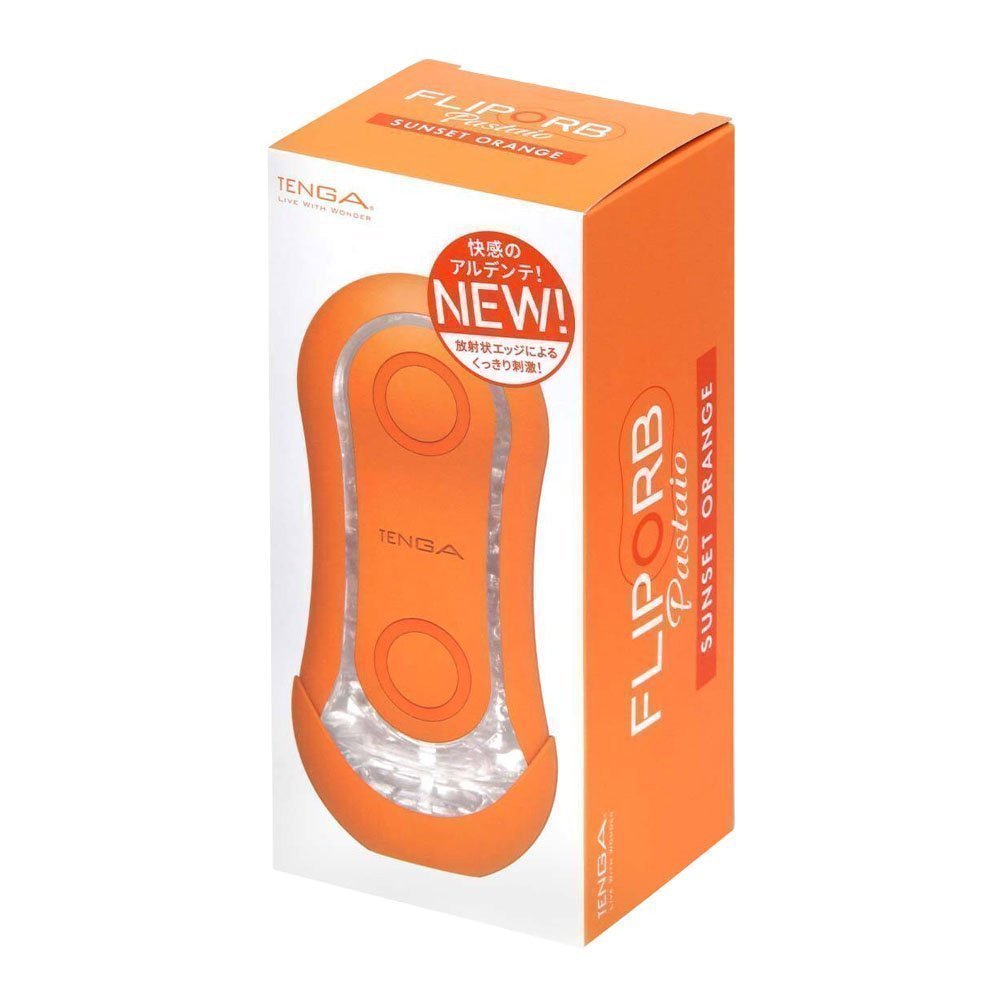Atlenkiamas masturbatorius „Flip Orb Sunset Orange“ - Tenga