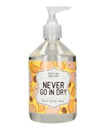 Analinis vandens pagrindo lubrikantas „Never Go in Dry“, 500 ml - S-Line