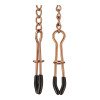 Spenelių spaustukai „Tweezer Nipple Clamps Gold“ - Mr. Steel