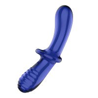 Stiklinis dildo „Double Crystal“ - Satisfyer