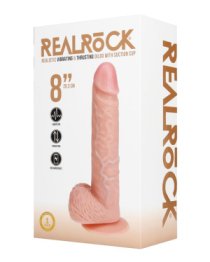 Automatinis falo imitatorius „Realistic Vibrating & Thrusting Dildo Nr. 8“ - RealRock