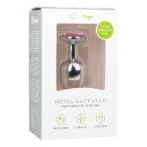 Mažas analinis kaištis „Round Silver Pink“ - EasyToys