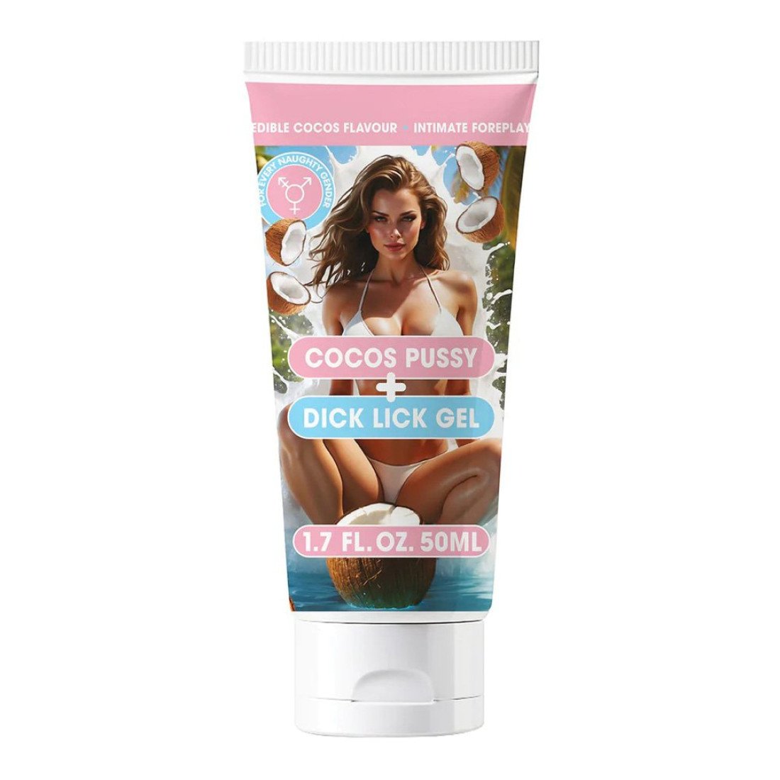 Gelis oraliniam seksui „Cocos Pussy Dick Lick Gel“, 50 ml - PharmQuests of Shots