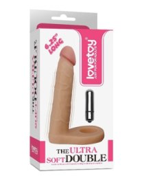 Vibruojantis strap-on dildo „The Ultra Soft Double Nr. 6.25“ - Love Toy