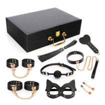 Suvaržymo rinkinys „8 Piece Bondage Kit with Storage Caseg“ - Latetobed