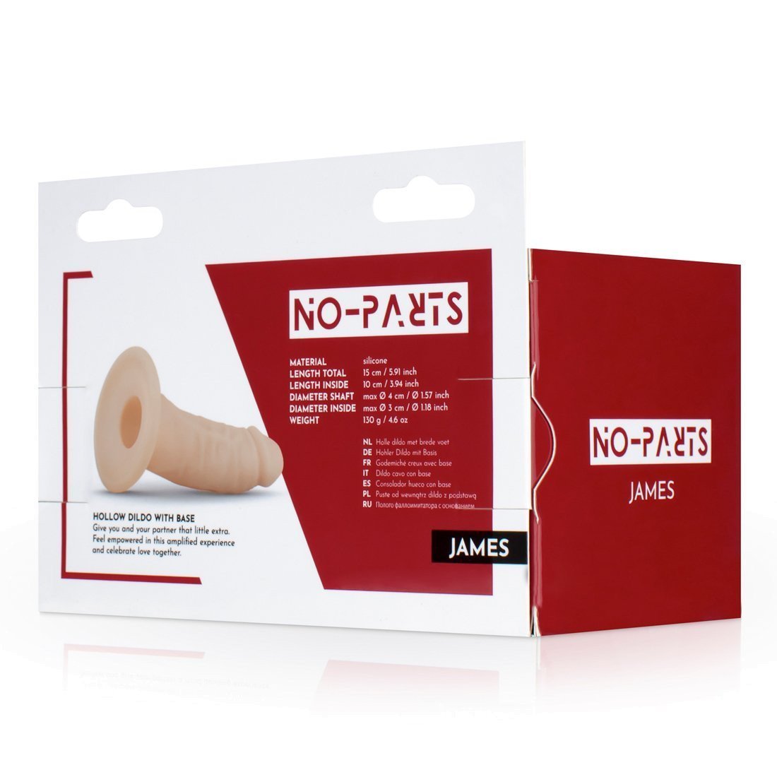 Tuščiaviduris dildo „James“ - No-Parts