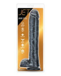 XL falo imitatorius „Dark Steel“ - Jet