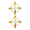 Spenelių spaustukai „Divine Cross Clamps Gold“ - Taboom Spenelių spaustukai „Divine Cross Clamps Gold“ - Taboom
