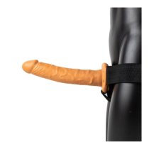 Vibruojantis tuščiaviduris strap-on dildo „Hollow Strap-on Nr.10“ - RealRock