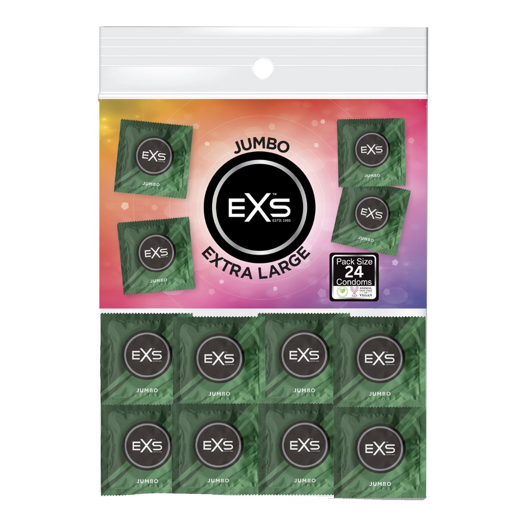 Dideli prezervatyvai „Jumbo“, 24 vnt. - EXS Condoms