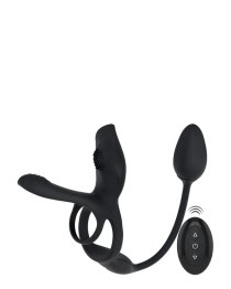 Vibruojantis penio žiedas - kaištis „RC Multi Function“ - Couples Choice