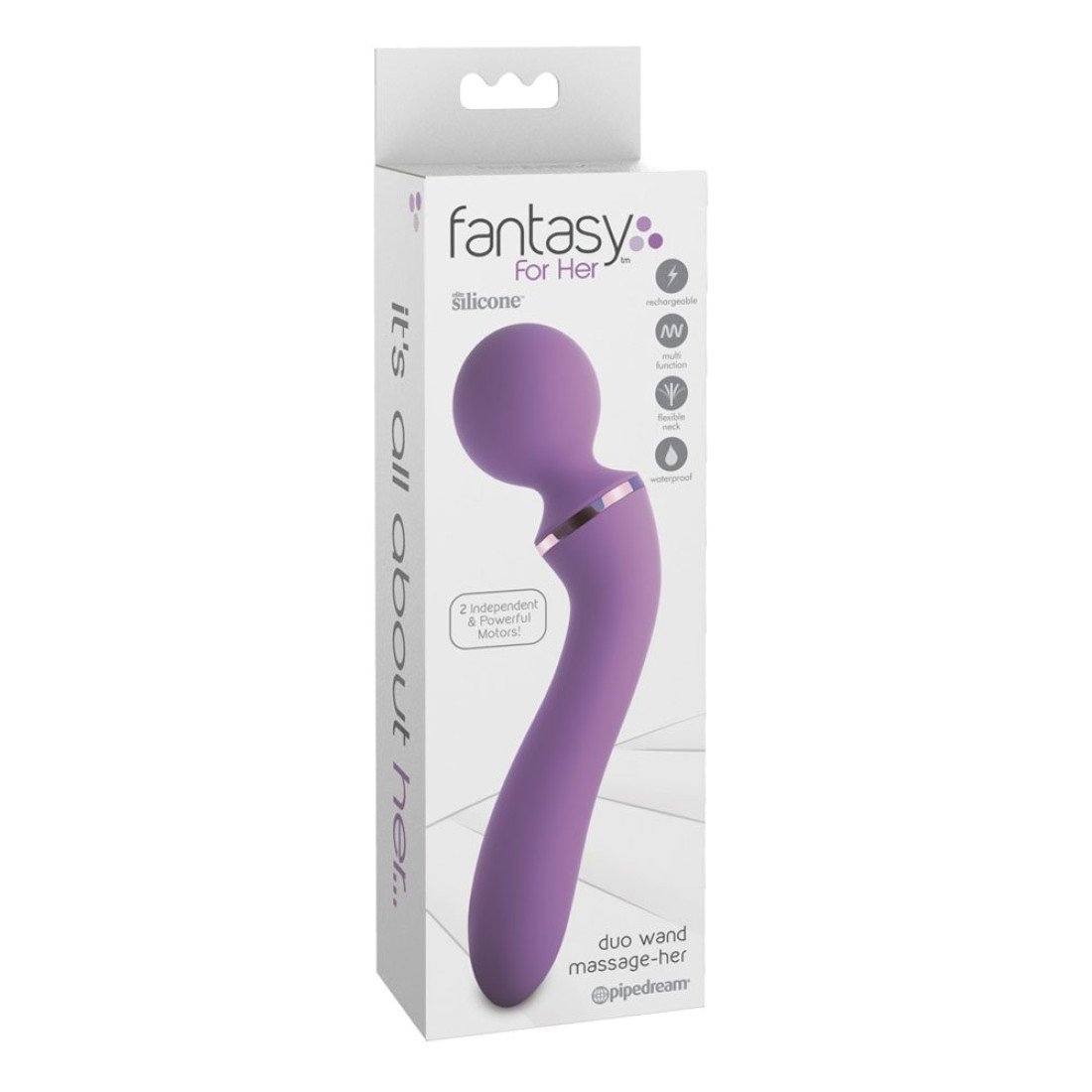 Vibruojantis masažuoklis „Duo Wand Massage Her“ - Fantasy For Her