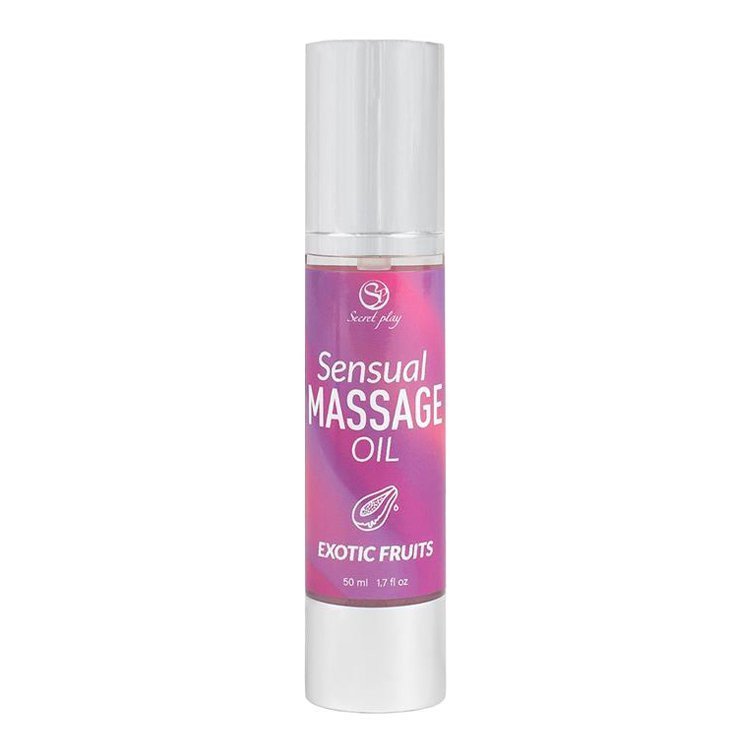 Masažo aliejus „Sensual Massage Oil Exotic Fruits“, 50 ml - Secret Play