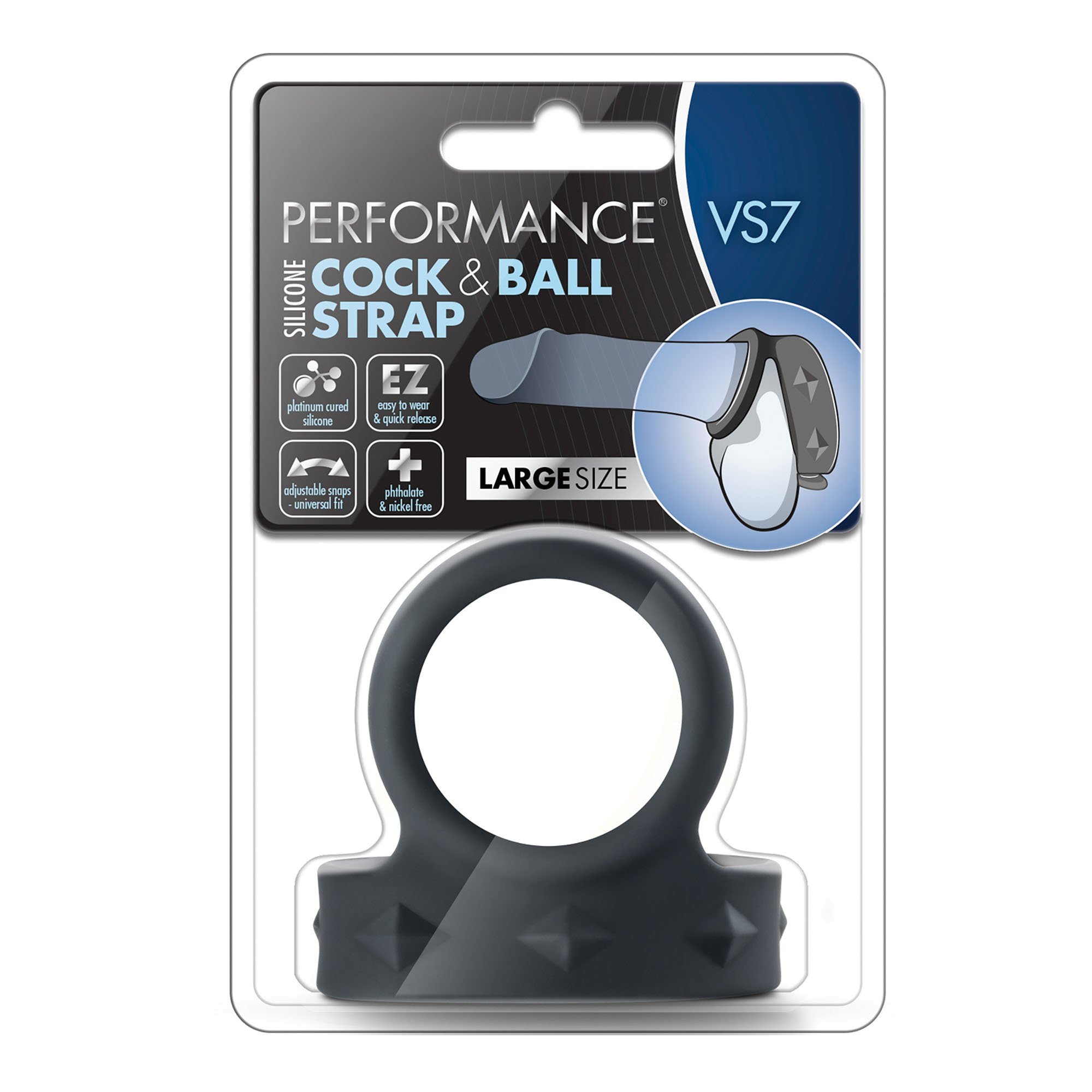 Penio ir sėklidžių žiedas „Performance VS7 Large“ - Blush