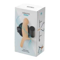 Vibuojantis tuščiaviduris strap-on dildo „H3 Size S“ - Virgite
