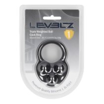 Penio žiedas „Triple Weighted Ball Cock Ring“ - Levelz