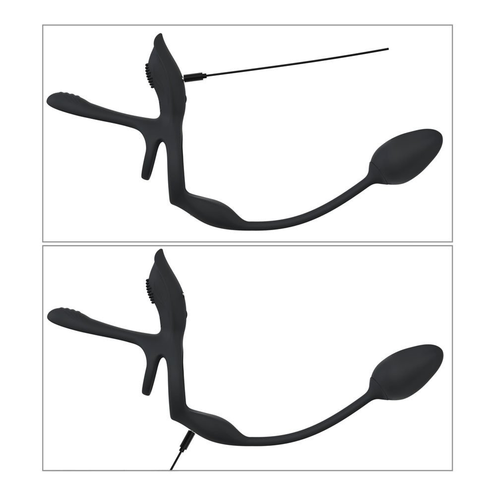 Vibruojantis penio žiedas - kaištis „RC Multi Function“ - Couples Choice