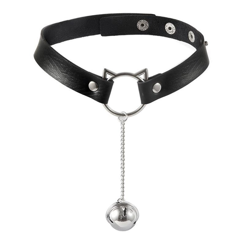 Antkaklis „Choker with Cat Ear Hoop and Bell“ - Latetobed