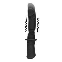 Automatinis vibratorius „Handheld Silicone Vibrating and Thrusting Dildo“ - Ouch!