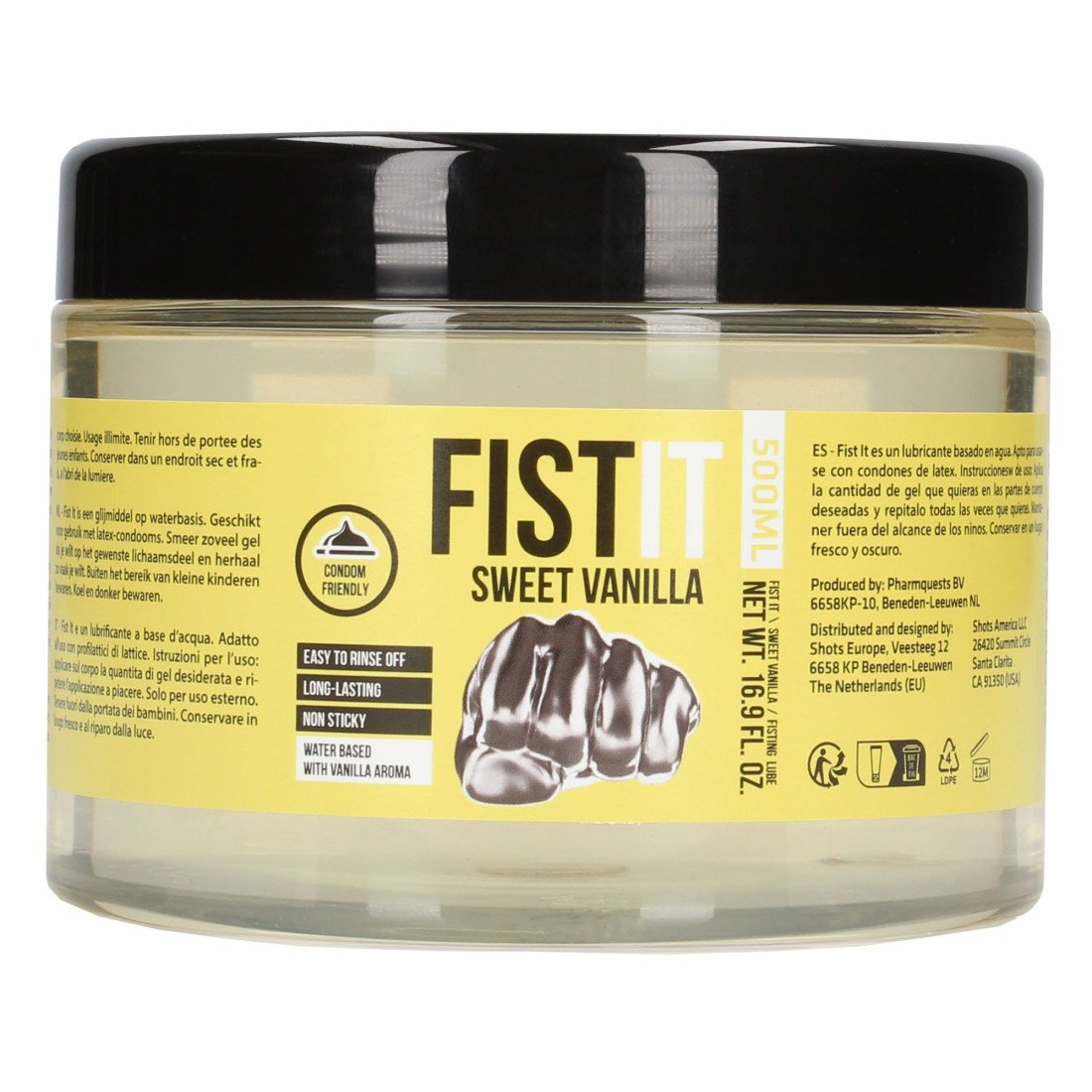 Vandens pagrindo lubrikantas „Sweet Vanilla“, 500 ml - Fist It