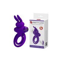 Vibruojantis penio ir sėklidžių žiedas „Vibrant Penis Ring III“ - Pretty Love