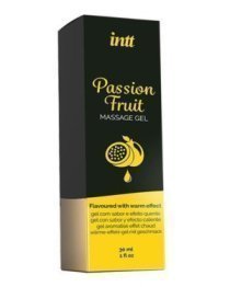 Šildantis masažo gelis „Passion Fruit“, 30 ml - Intt
