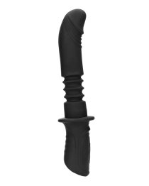 Automatinis vibratorius „Handheld Silicone Vibrating and Thrusting Dildo“ - Ouch!