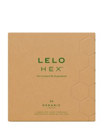 Prezervatyvai „HEX Organic Latex“, 36 vnt - LELO