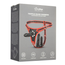 Strap-on rinkinys „Tripple Dildo Harness“ - EasyToys