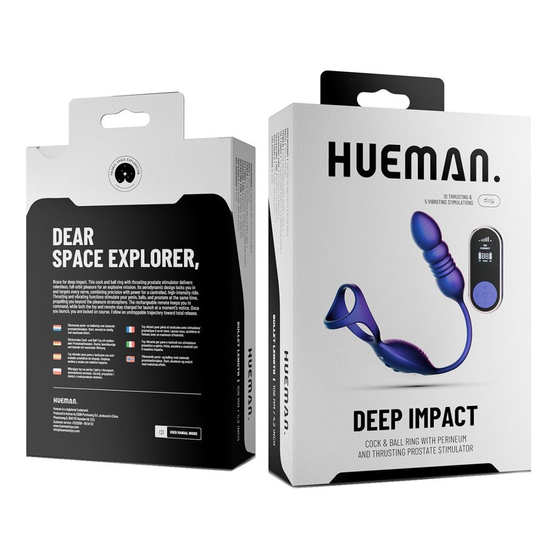 Penio žiedas - analinis kaištis „Deep Impact“ - Hueman