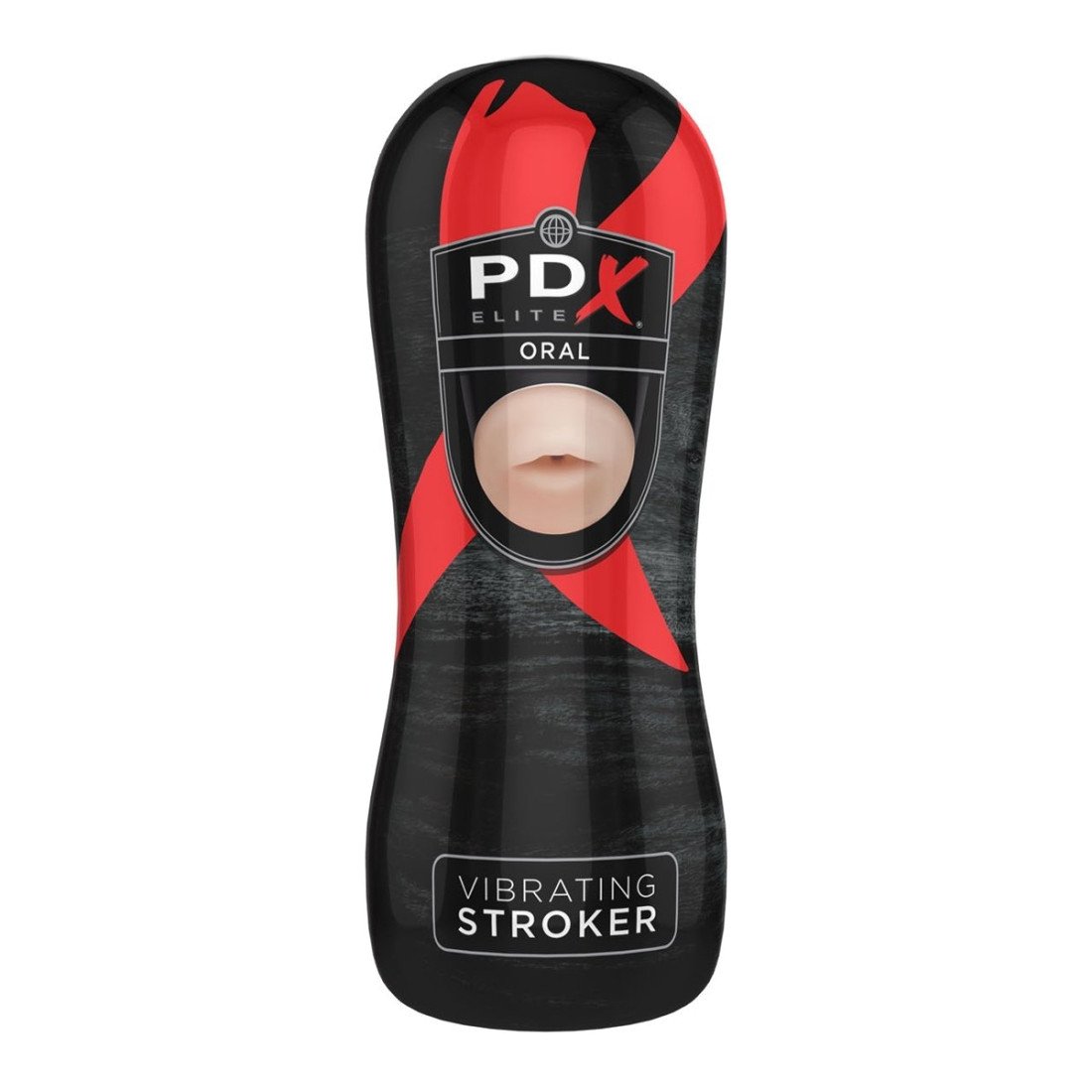 Vibruojantis masturbatorius „Vibrating Stroker Oral“ - Pipedream Extreme