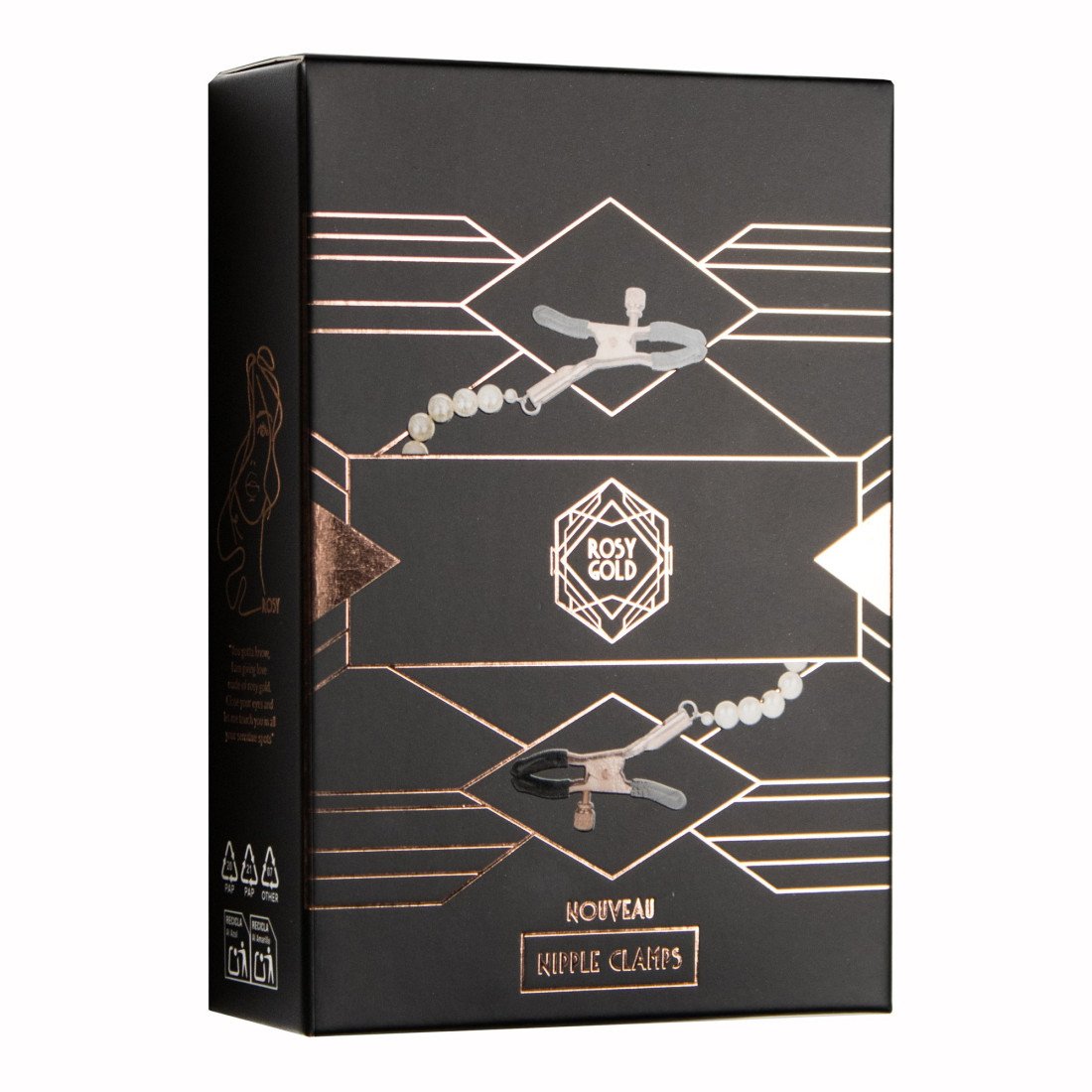 Spenelių spaustukai „Nouveau Nipple Clamps“ - Rosy Gold