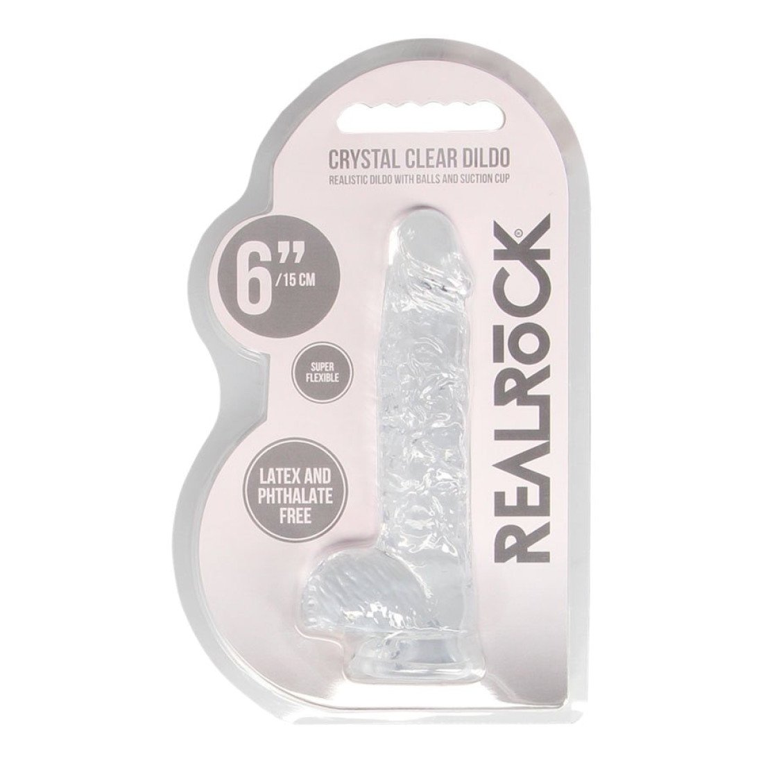 Falo imitatorius „Crystal Clear 6“ - RealRock