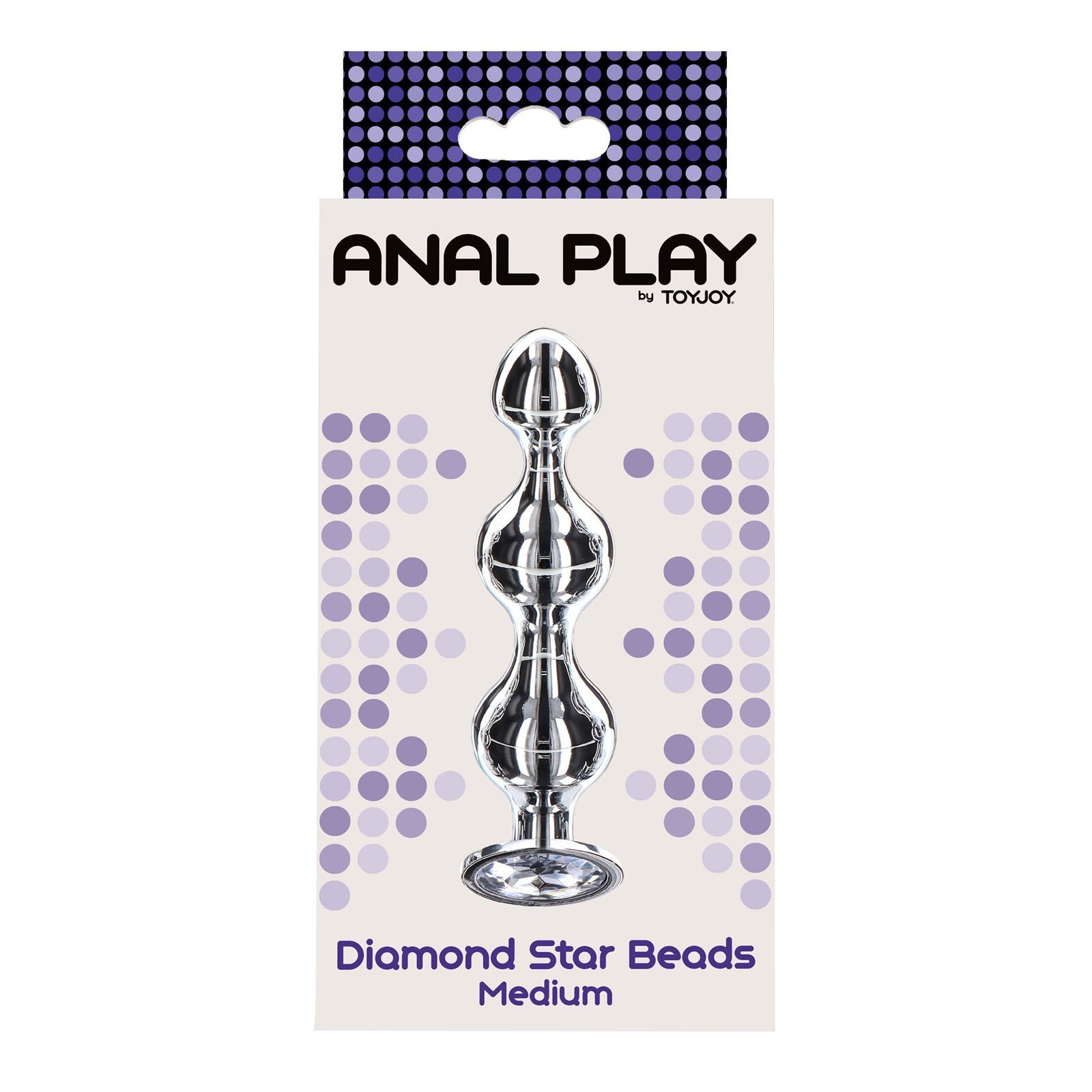 Vidutinis analinis kaištis „Diamond Star Beads“ - ToyJoy