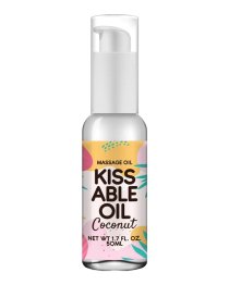 Masažo aliejus „Kissable Oil Coconut“, 50 ml - PharmQuests of Shots