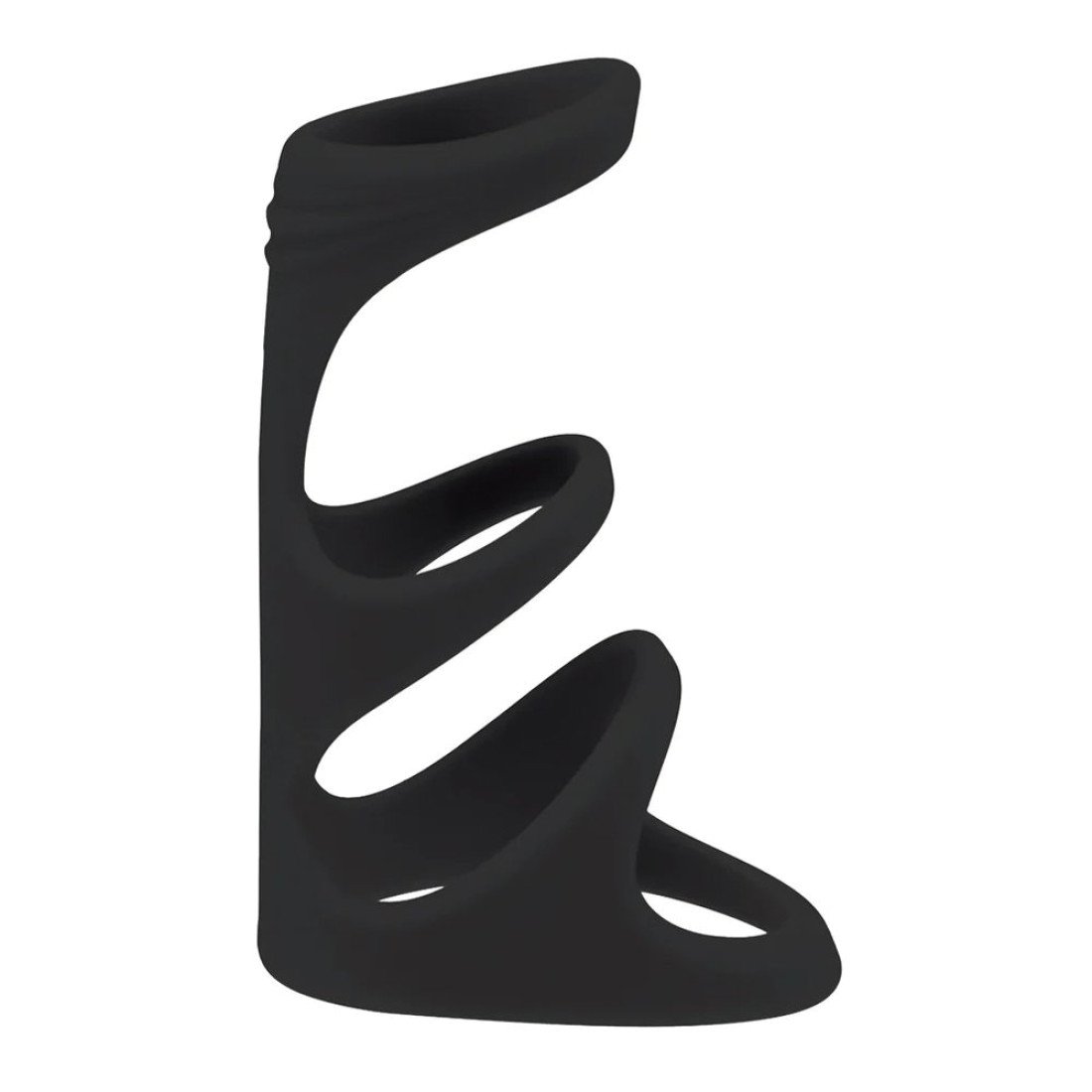 Penio žiedas „3 Loop Silicone Cock Ring“ - Shots Toys