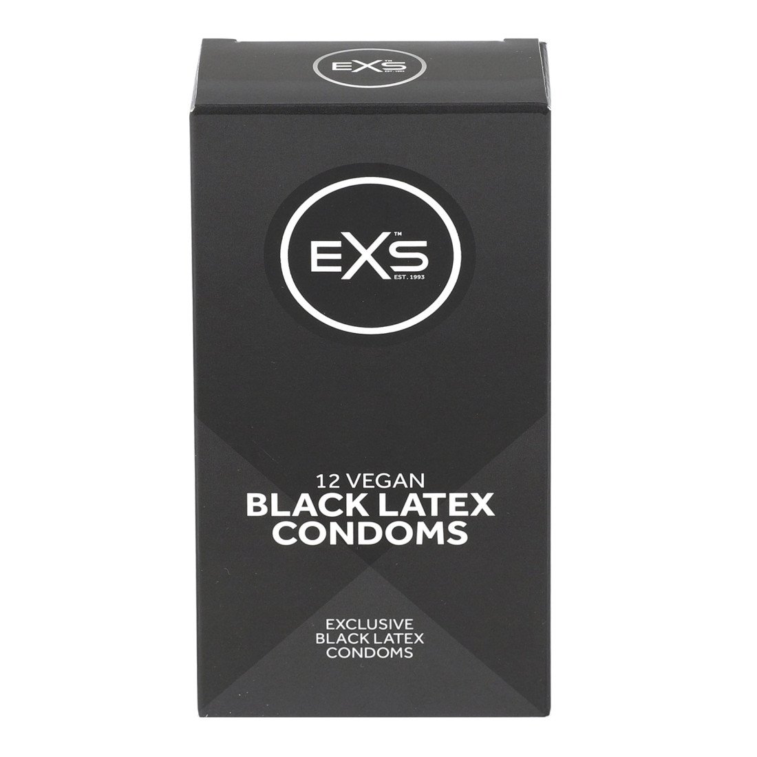 Prezervatyvai „Black Latex“, 12 vnt. - EXS Condoms