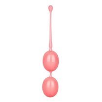 Rožiniai vaginaliniai kamuoliukai „Weighted Kegel Balls“ - CalExotics