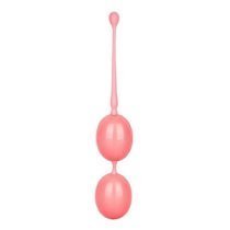 Rožiniai vaginaliniai kamuoliukai „Weighted Kegel Balls“ - CalExotics