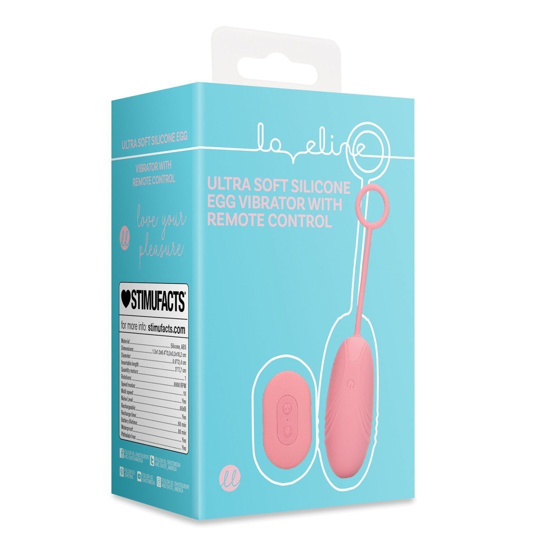 Vibruojantis kiaušinėlis „Ultra Soft Silicone Egg“ - Loveline