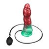 Pripučiamas silikoninis dildo „Aerosx Nr. 10 Red/Green“ - Lovetoy
