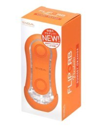 Atlenkiamas masturbatorius „Flip Orb Sunset Orange“ - Tenga