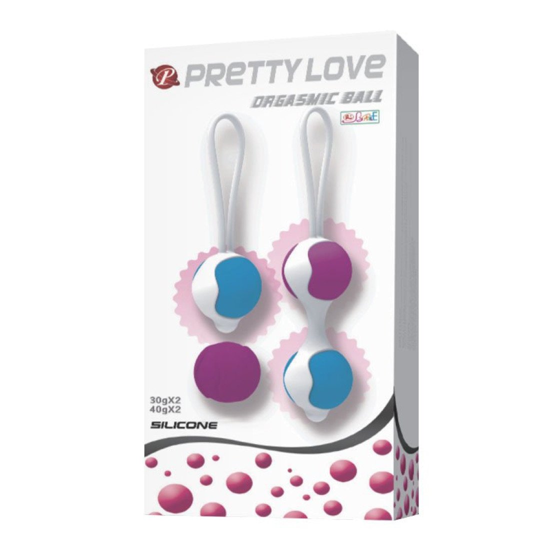 Vaginalinių kamuoliukų rinkinys „Orgasmic Ball“ - Pretty Love