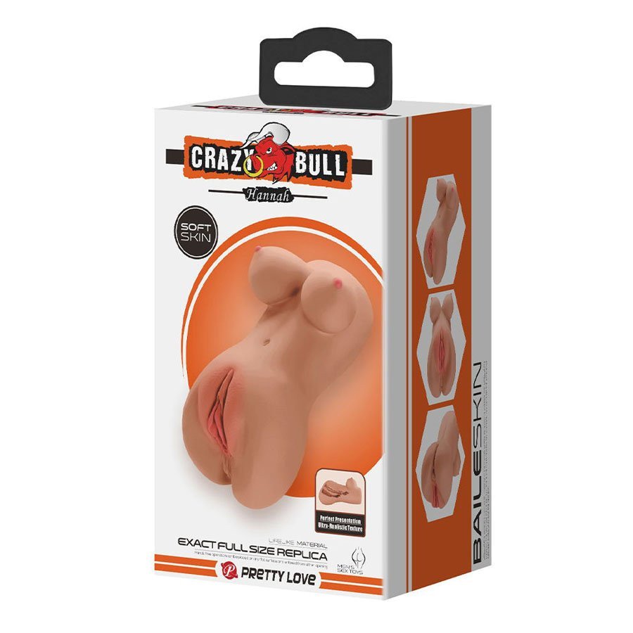 Masturbatorius (pažeista pakuotė) „Hannah“ - Crazy Bull