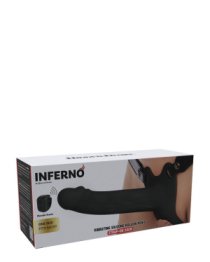 Vibruojantis strap-on dildo „Inferno 20 cm“ - Hidden Desire