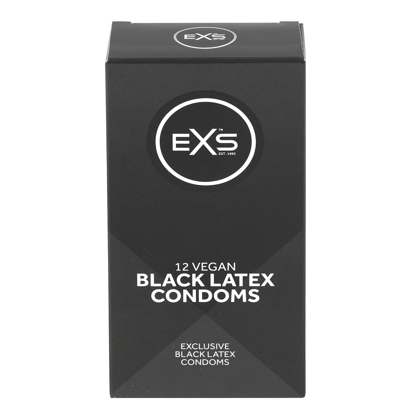 Prezervatyvai „Black Latex“, 12 vnt. - EXS Condoms