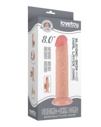 Dildo „Sliding Skin Dong 8.0“ - Love Toy