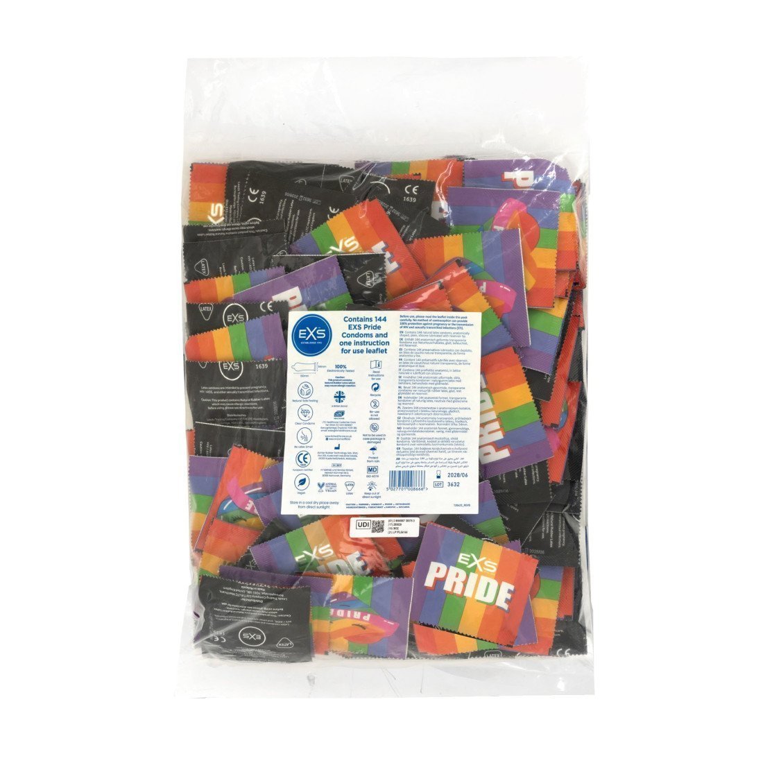 Prezervatyvai „Pride“, 144 vnt. - EXS Condoms